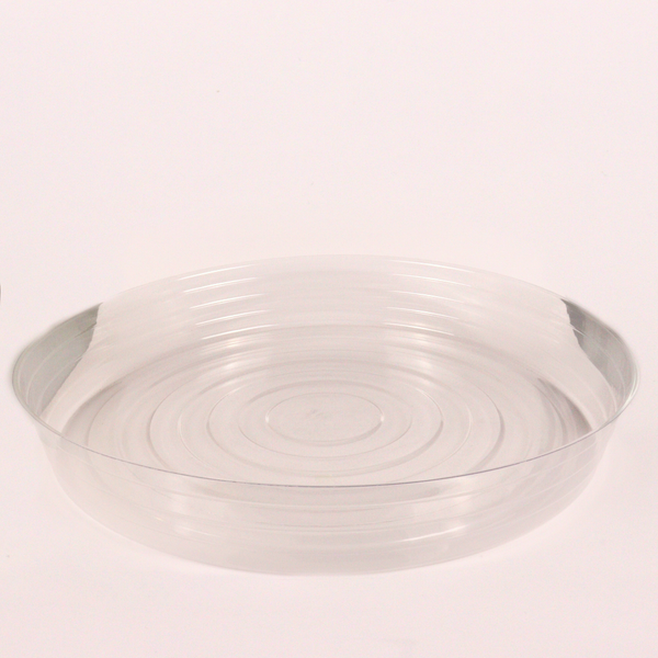 white plastic plant pot saucers Curtis Wagner 21" Clear Vinyl Plant Saucer