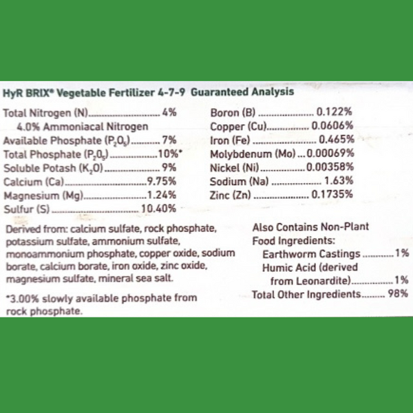 Vegetable Fertilizer 5 lbs. Grower's Solution