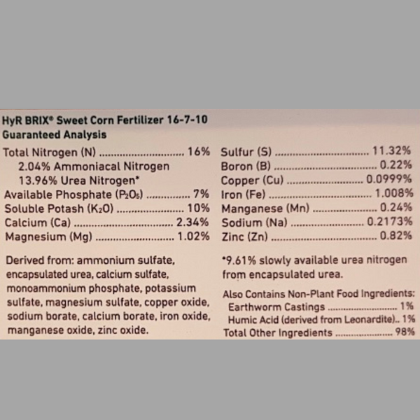 Sweet Corn Fertilizer 5 lbs. Grower's Solution