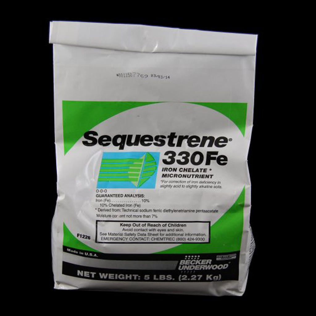 SEQUESTRENE 330 FE 10% Chelated Iron, 5lb bag Great Iron Source