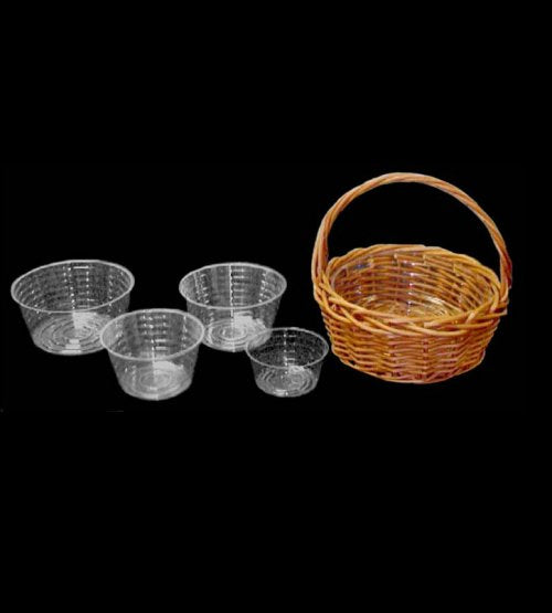 plastic basket liners for plants Round Clear Vinyl Basket Liners