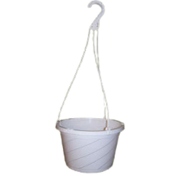 white hanging pot plants 10" Dillen Hanging Basket - Saucerless 'Euro' - Case of 50