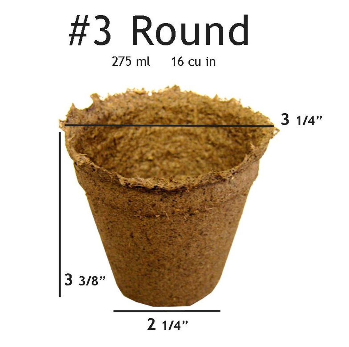 3&quot; Round CowPots