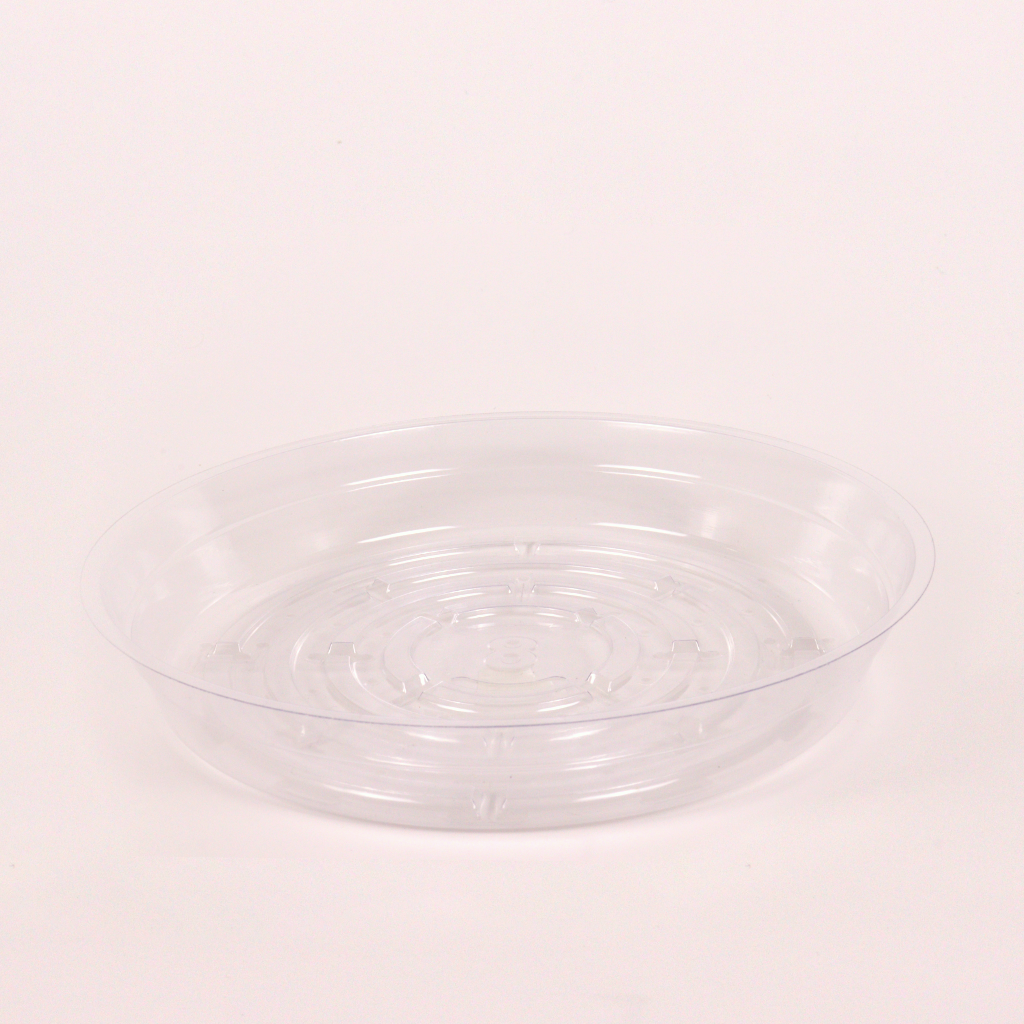 8 inch plant saucer 8" Clear Vinyl Plant Saucers - Curtis Wagner