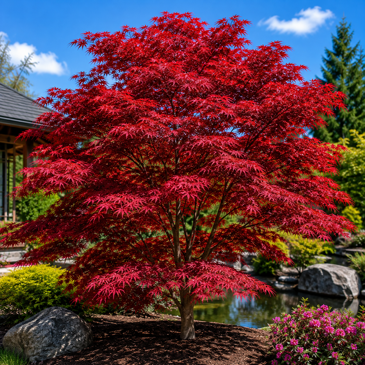 Red Japanese Maple - Acer palmatum 'atropurpureum'