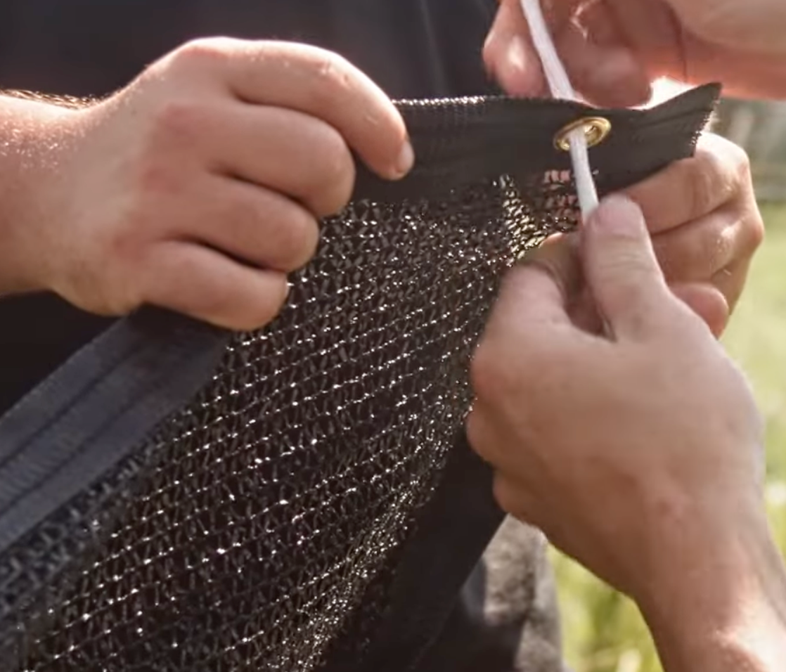 Black Knitted Shade Cloth