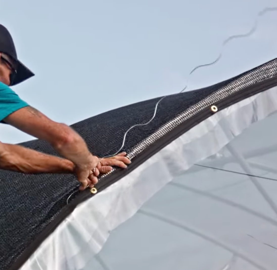 Black Knitted Shade Cloth