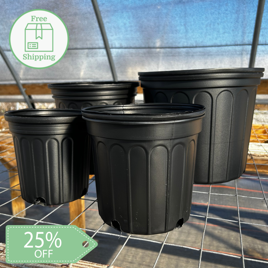 3 Gallon Trade Black Nursery Pots - Full Pallet