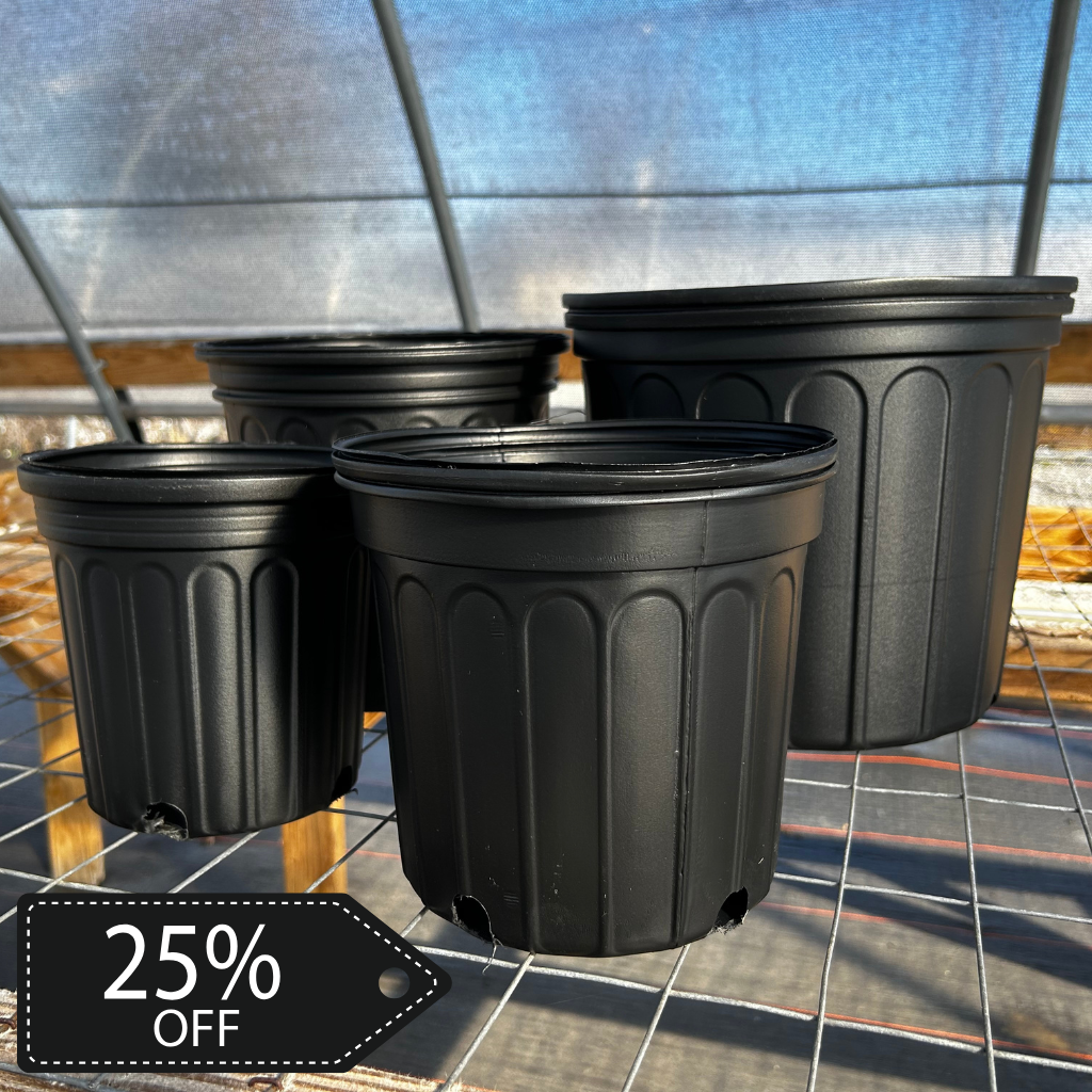 1 Gallon Full Black Nursery Greenhouse Pots - Full Pallet