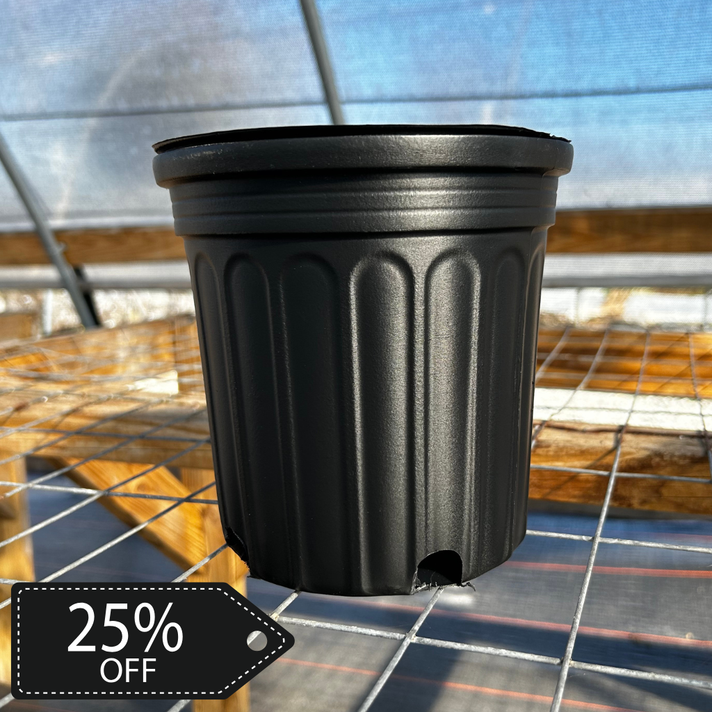 1 Gallon Trade Black Nursery Pots - Full Pallet - 10,388 Pots