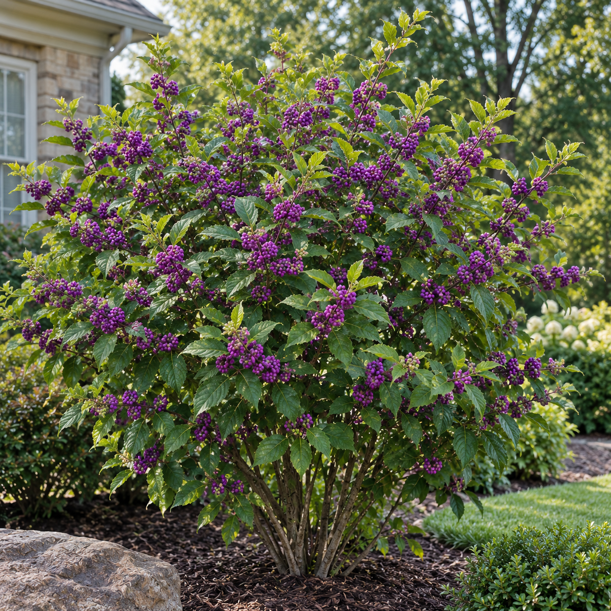 Beautyberry 'Early Amethyst' - Callicarpa dichotoma 'Early Amethyst'