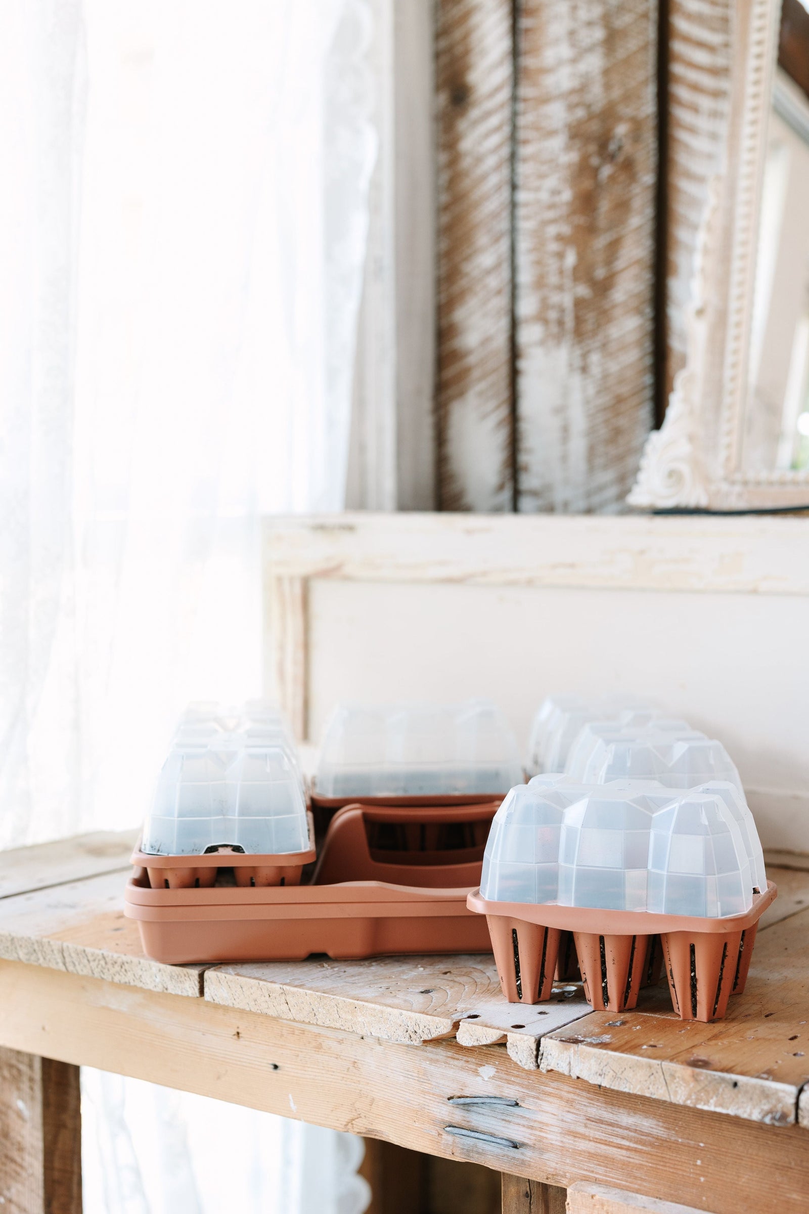 GreenStalk Seed Starter Kit with Domes | Classic Terracotta 