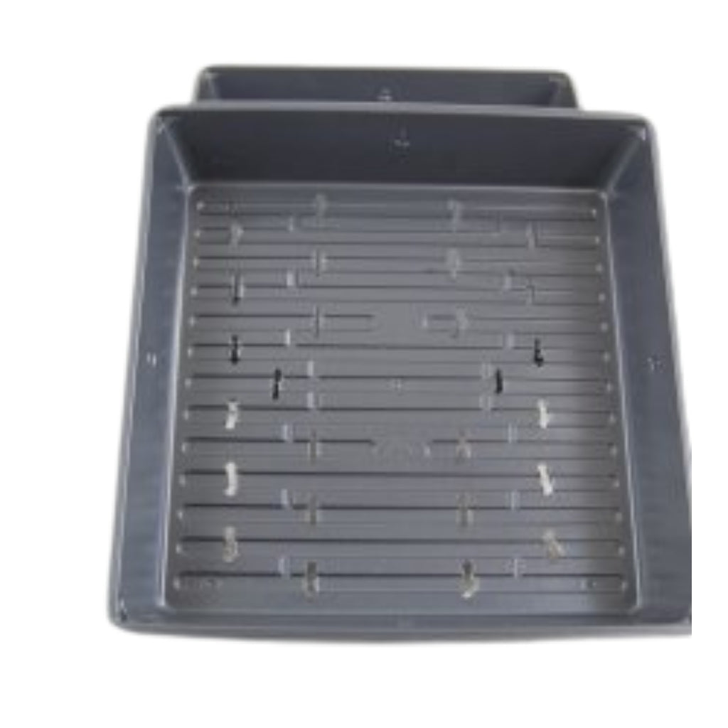 seed planting tray Growing Tray - 10" x 10" Microgreens Seed Tray - Black (With Holes)
