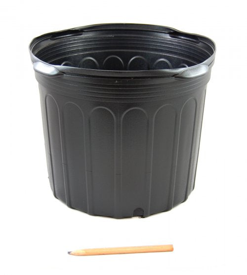 4.25 Black Deep Square Greenhouse Pots - P107D - Grower's Solution