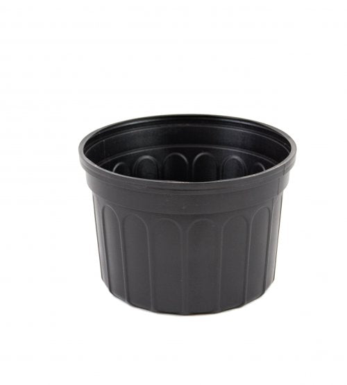 8 x 5 inch Black Mum Pots - Volume Pricing Available