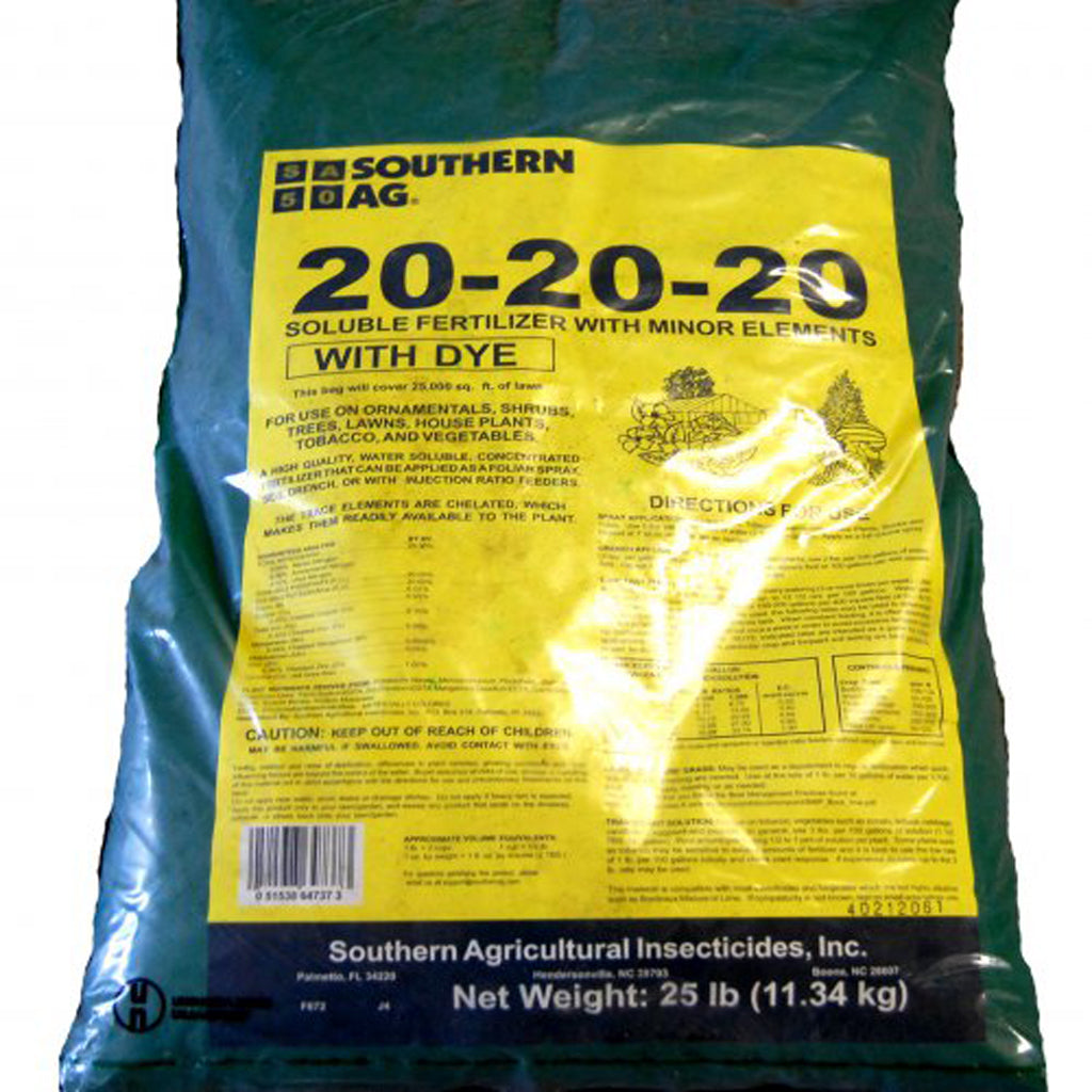 20-20-20 Plant Starter Soluble Fertilizer 25lb Bag