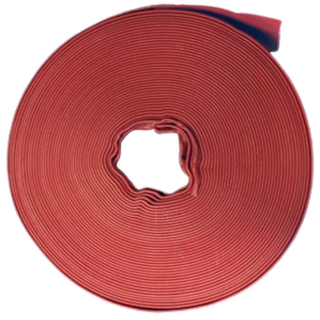 Red Lay Flat Hose High Pressure Ironsides - Grower's Solution