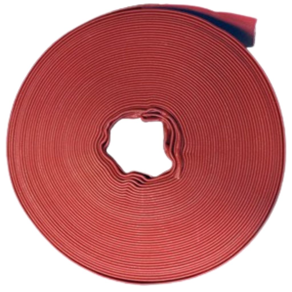 Ironsides Red Lay Flat Hose Large Diameter