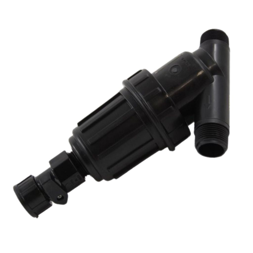 3/4" MIPT Y Filter with Flush Valve