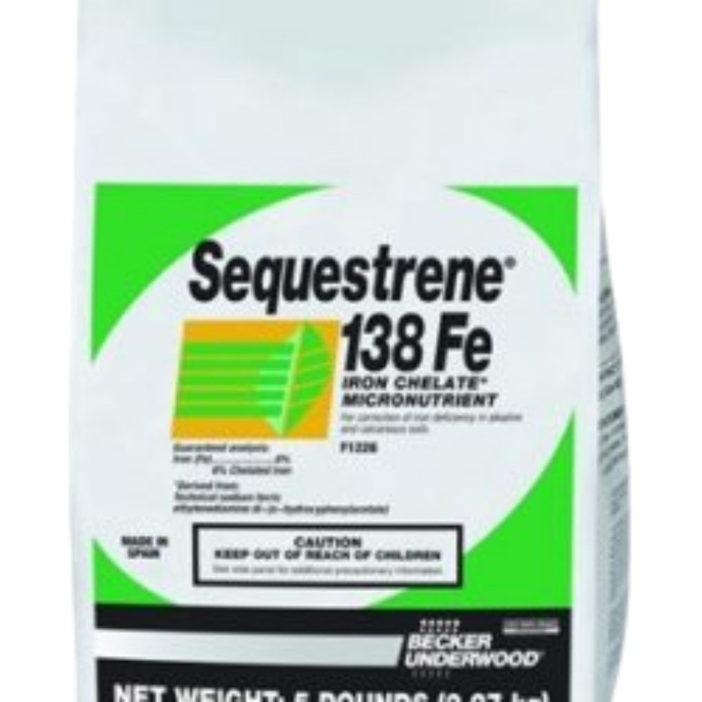SEQUESTRENE 138Fe Iron Chelate 6% for Alkaline Soils 5lb bag