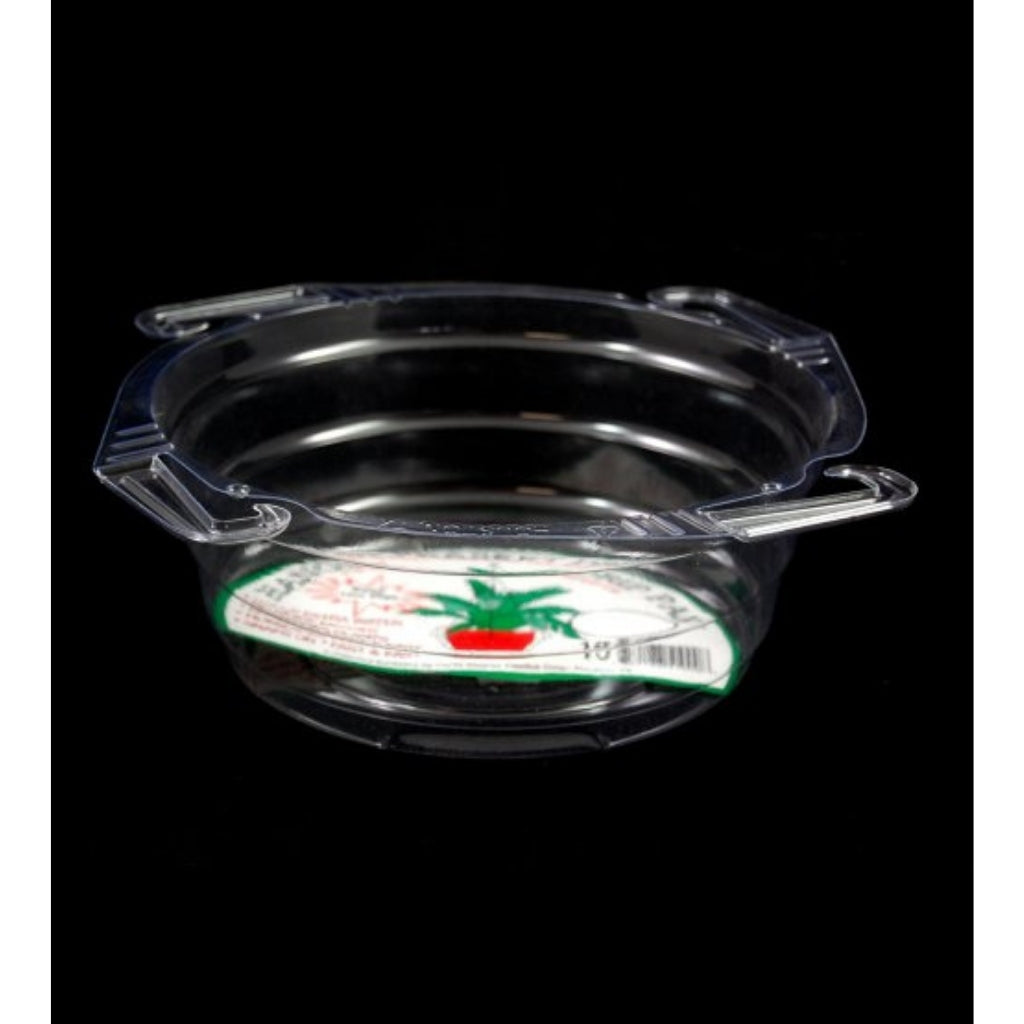hanging plant drip pan Curtis Wagner 757440782712 10" Hanging Basket Drip Pan-Clear Vinyl Pack of 10