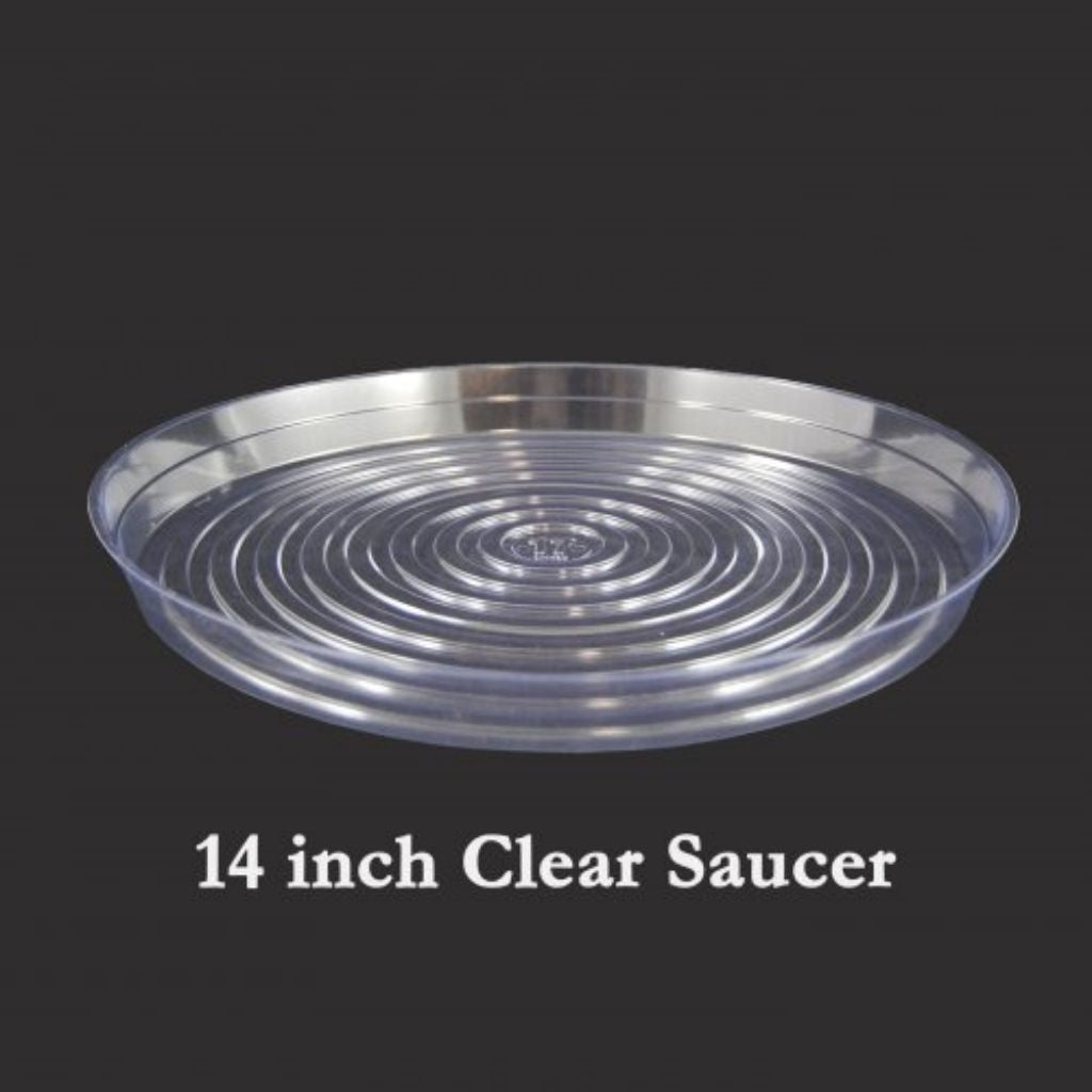 14&quot; Clear Vinyl Plant Saucers - Curtis Wagner