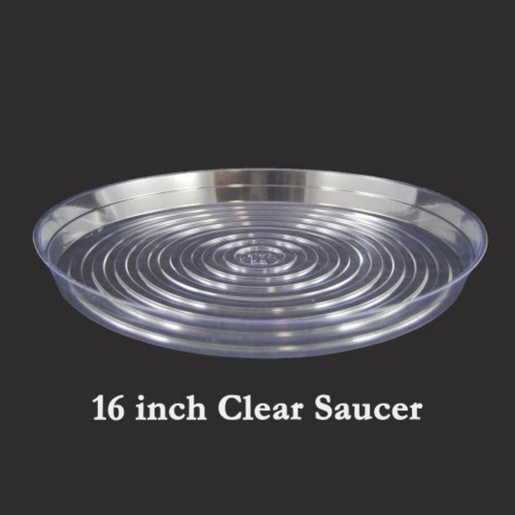 16&quot; Clear Vinyl Plant Saucers - Curtis Wagner
