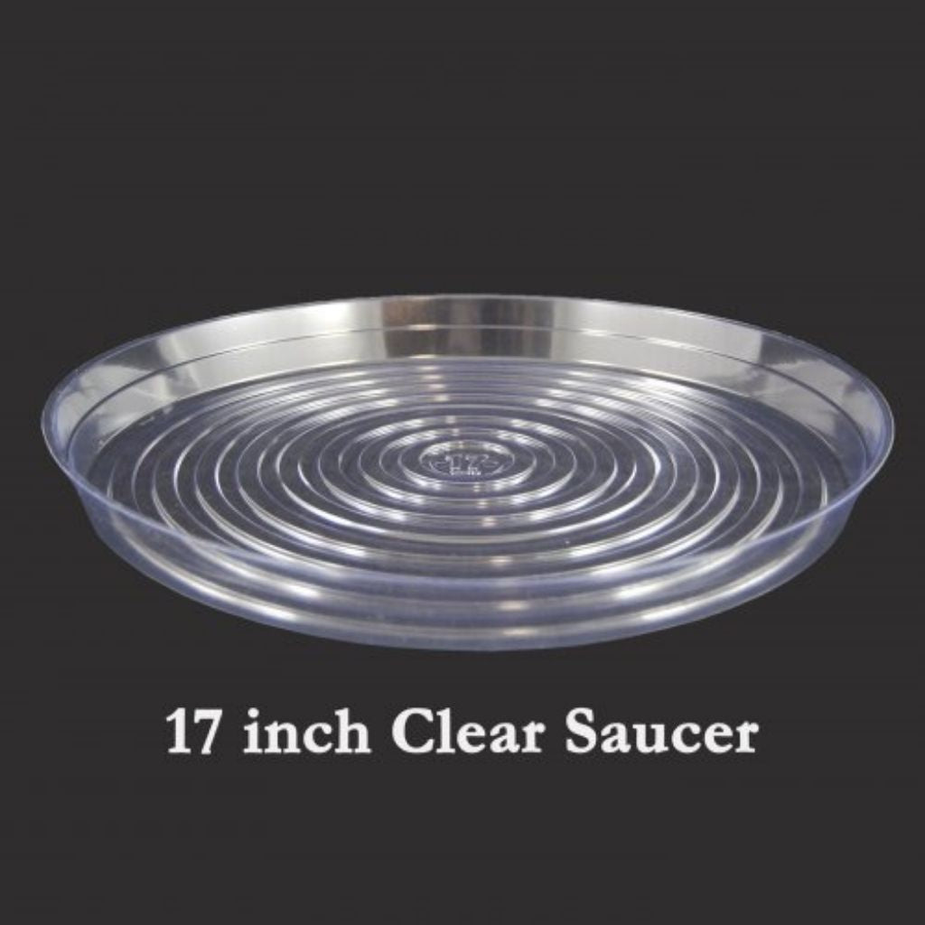 17&quot; Clear Vinyl Plant Saucers - Curtis Wagner