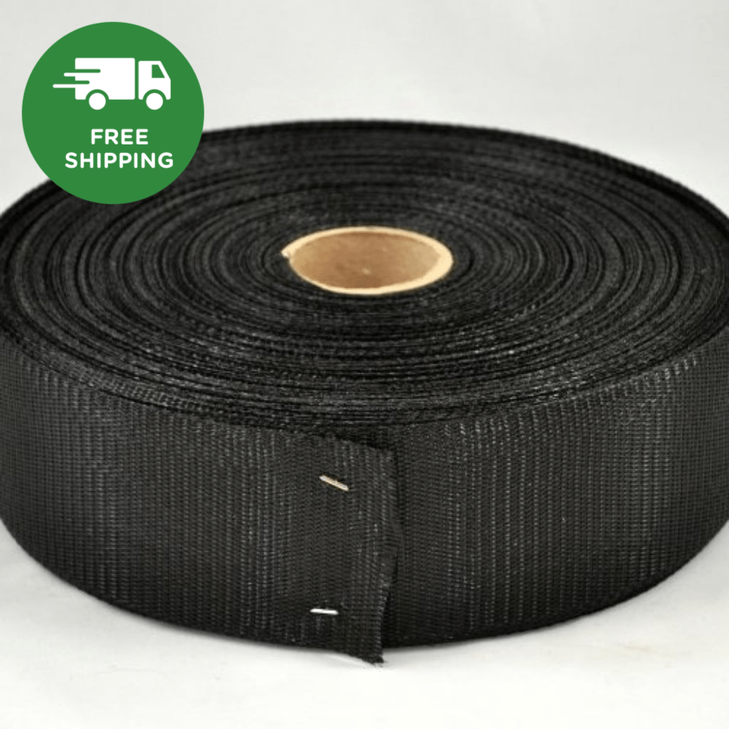 Black Strapping For Wind 2 3/4 x 300' - Grower's Solution