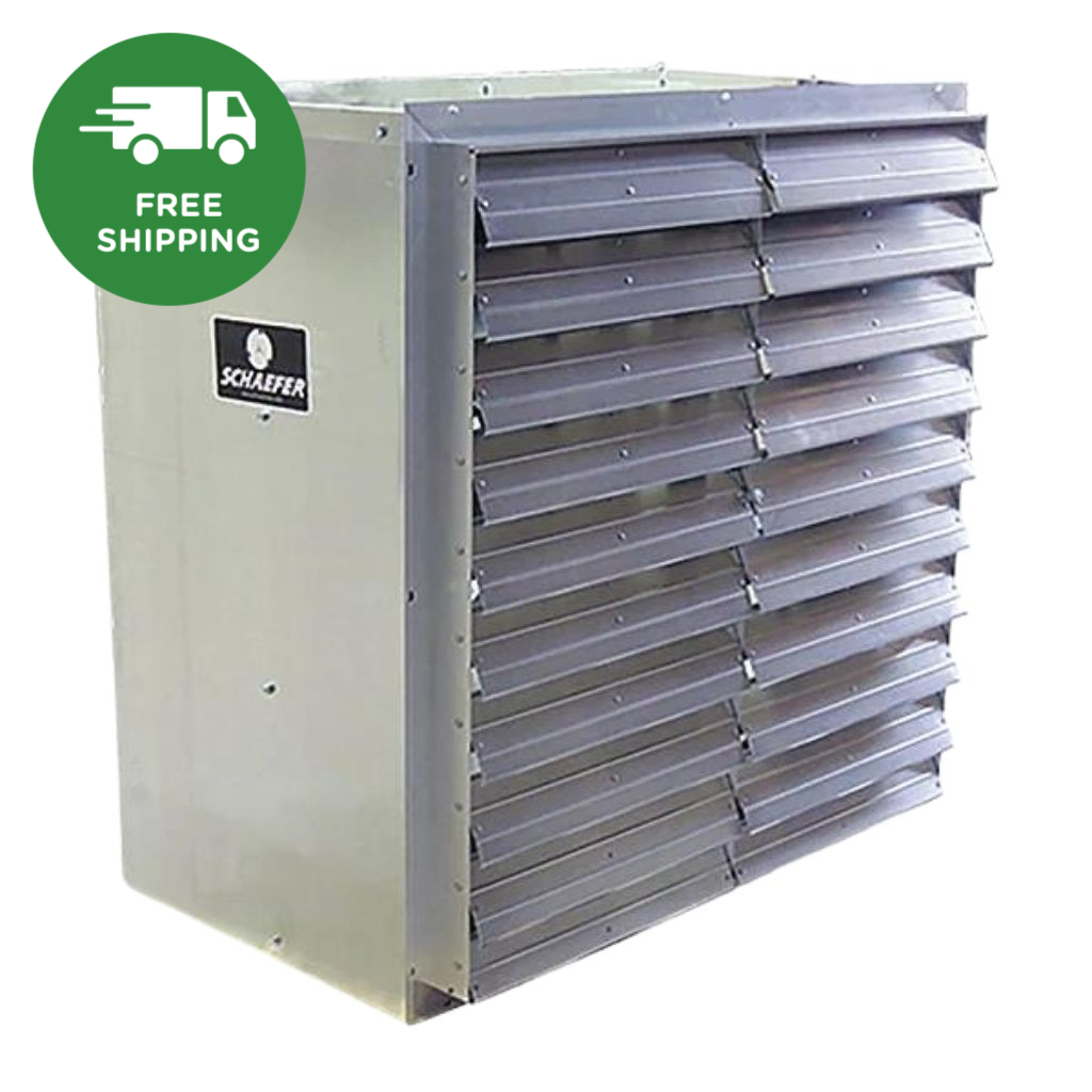 Schaefer Galvanized Exhaust Fan Kits Single Speed - Grower's Solution
